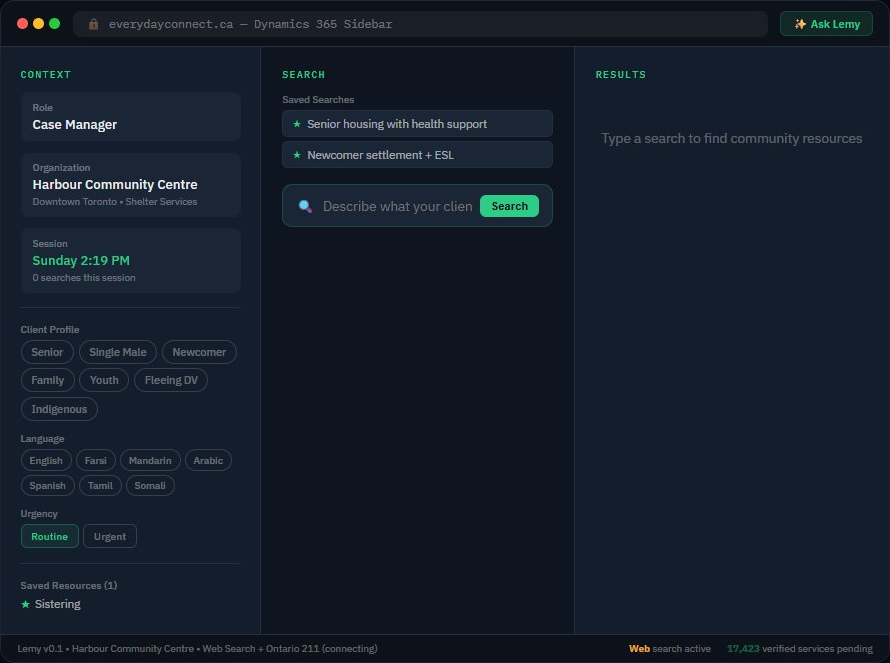 Lemy — AI-powered resource discovery for frontline community workers
